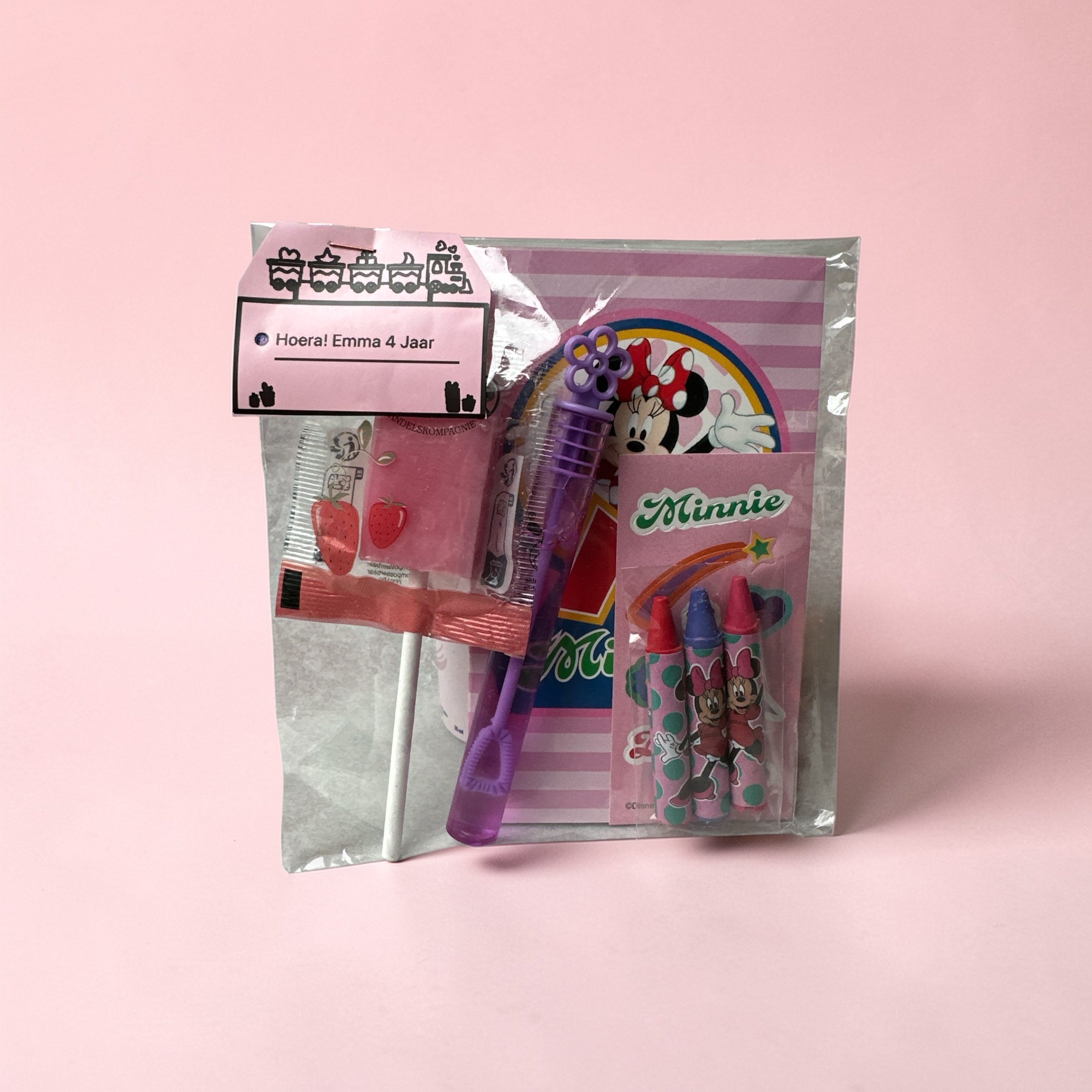 Gepersonaliseerde Minnie Mouse Traktatie | Naam & Leeftijd |